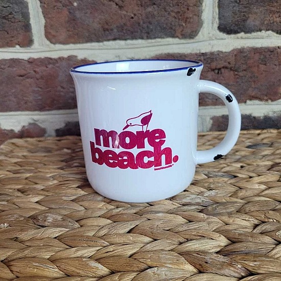 More Beach. Ceramic Mugg -Red