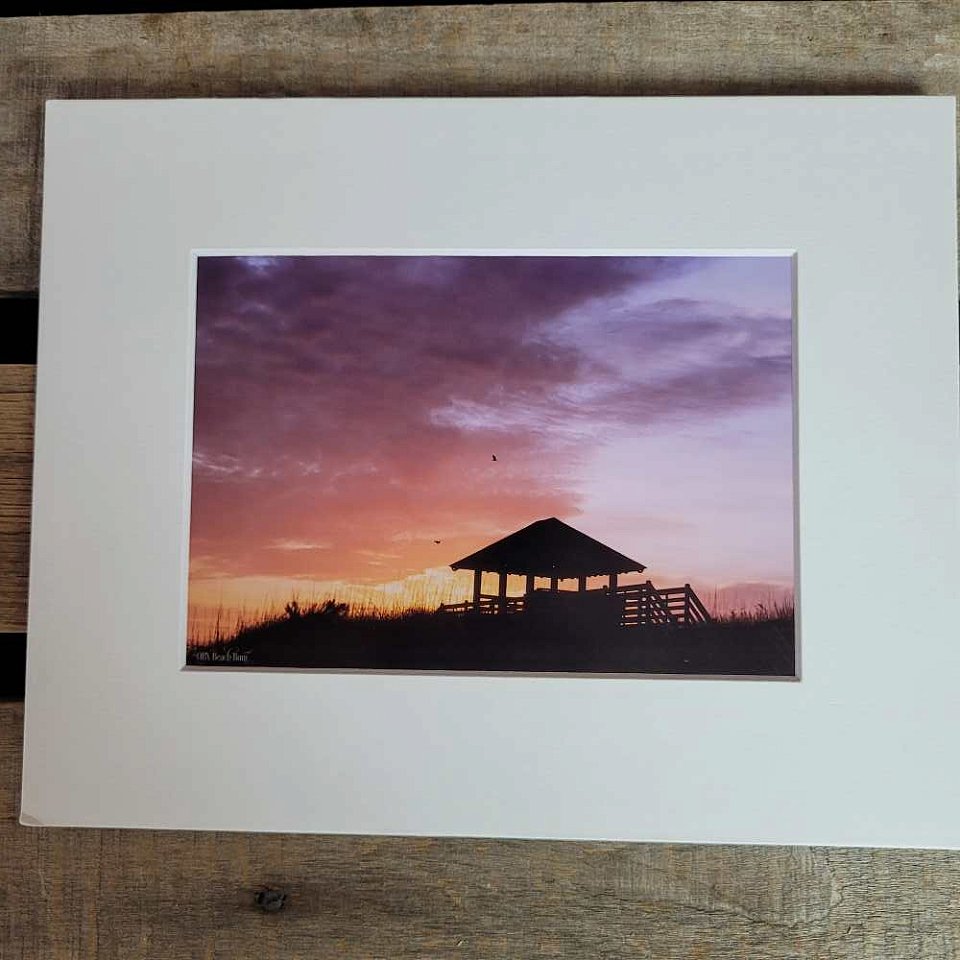 Purple Sky Gazebo ~Sm Matted Print | 11smp11.jpg