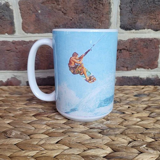 KiteBoarder Latte Mugg