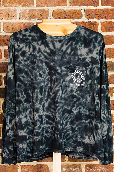 Mottled Gray Long Sleeve Pocket Tee