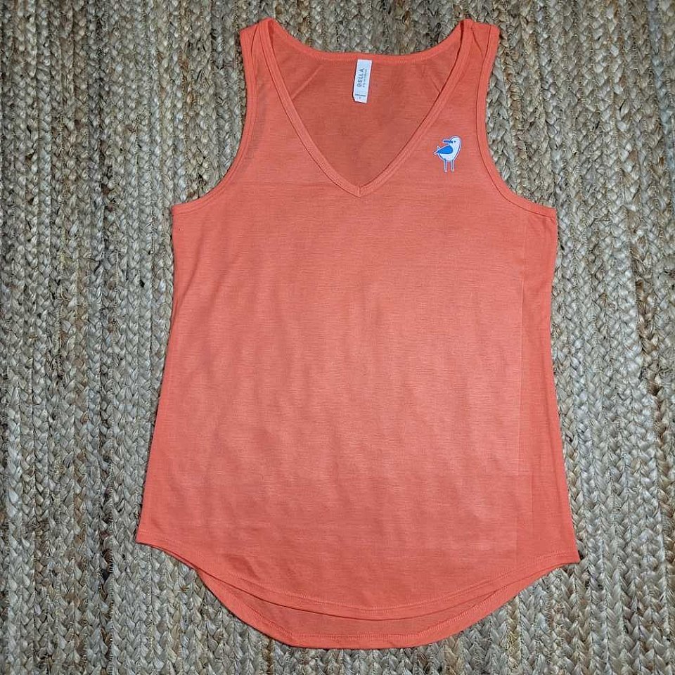 Women's Bella V-Neck Tank ~orange, limited supply | 1aov1.jpg