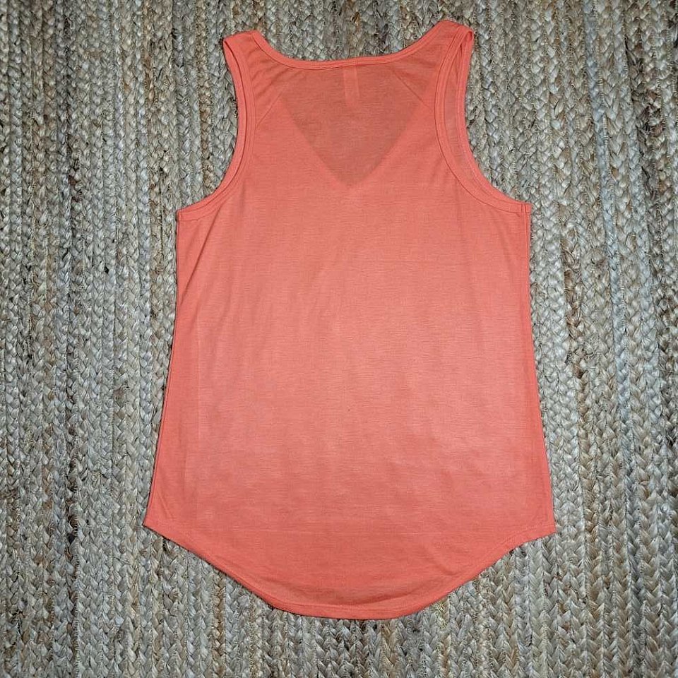 Women's Bella V-Neck Tank ~orange, limited supply | 1aov3.jpg