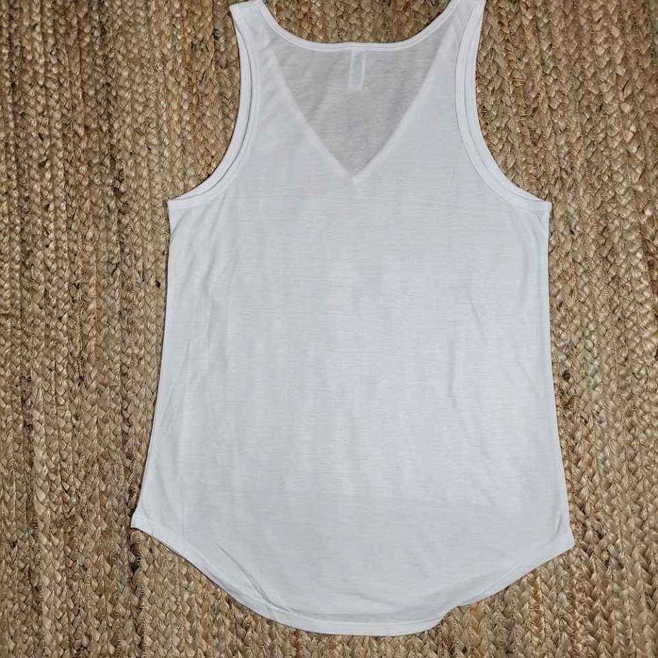 Women's Bella V-Neck Tank ~White, limited supply | 1awv3.jpg