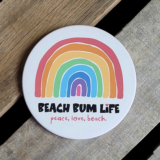 Round Coaster ~Peace,Love,Beach.
