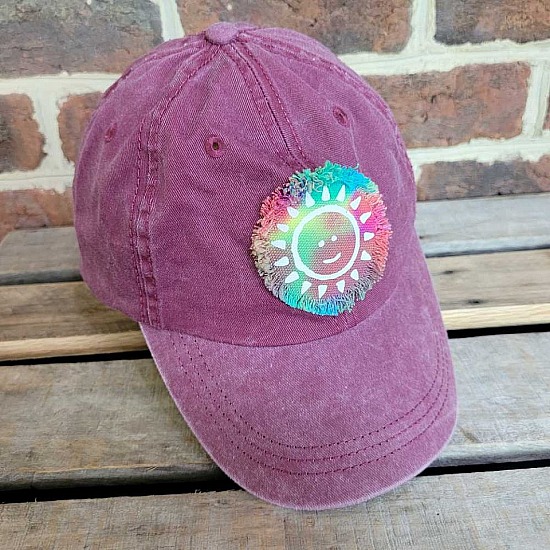 Cap ~Red, Sportsman, TieDye Patch