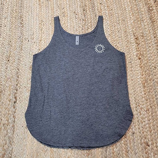 Women's Next Level Gray ThinStrap Tank