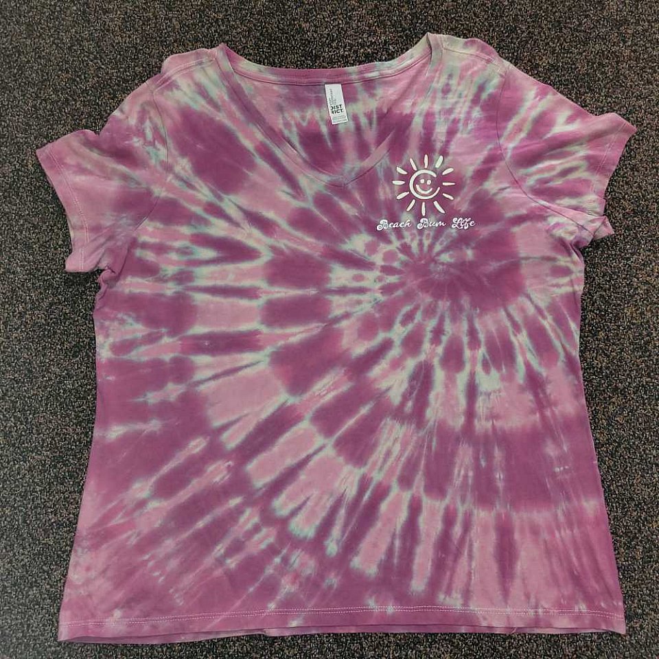 Women's 3XL V-Neck ~RazzleDazzle | 1a1b3xVbblsun.jpg